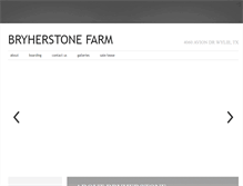 Tablet Screenshot of bryherstonefarm.com